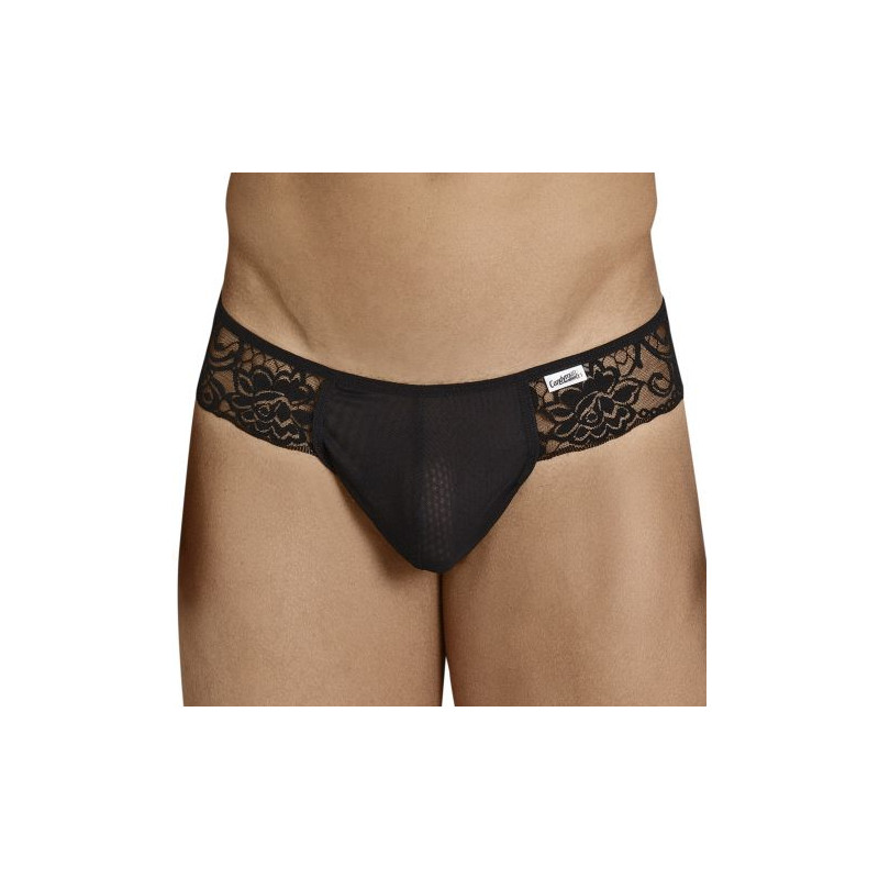 CandyMan String Dentelle Teolt Noir